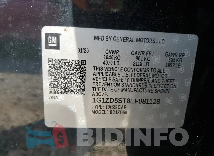 1G1ZD5ST8LF081128 Photo# 12