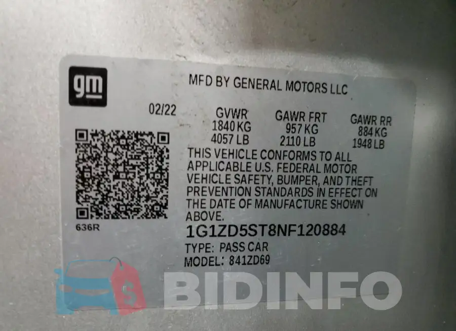 1G1ZD5ST8NF120884 Photo# 12