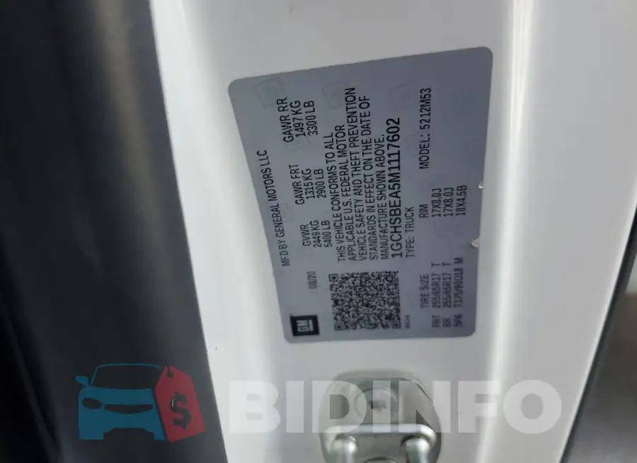 1GCHSBEA5M1117602 Photo# 12