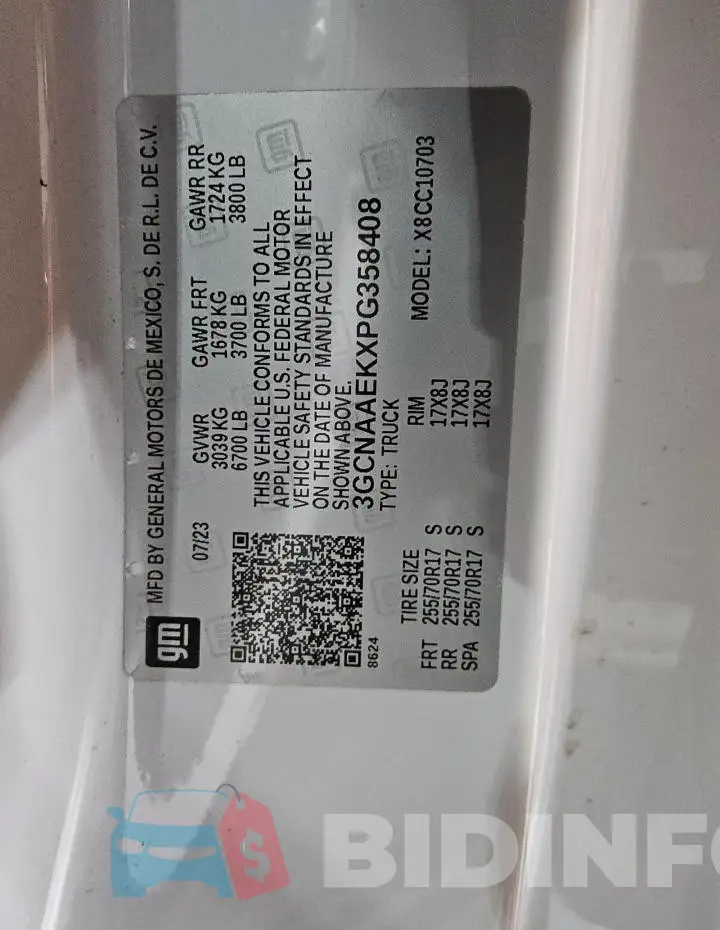 3GCNAAEKXPG358408 Photo# 13