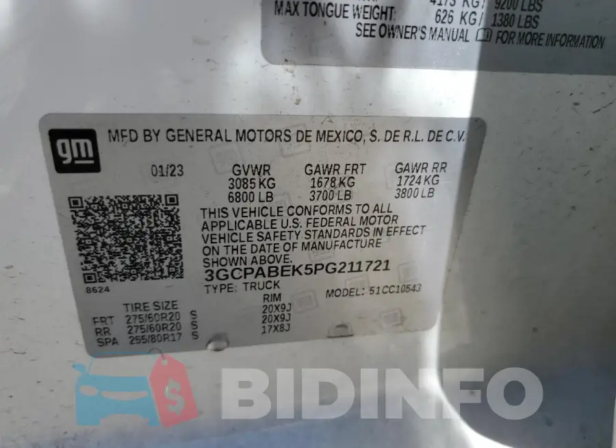 3GCPABEK5PG211721 Photo# 12