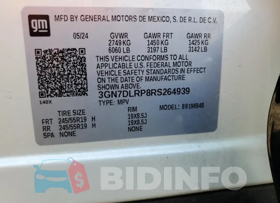 3GN7DLRP8RS264939 Photo# 13