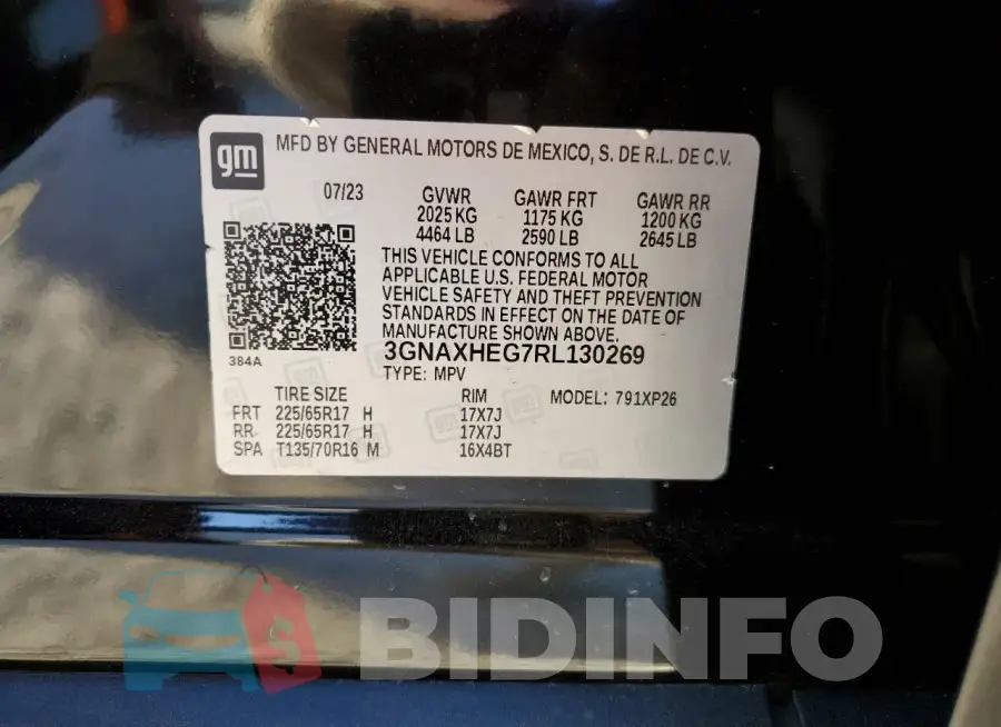 3GNAXHEG7RL130269 Photo# 14