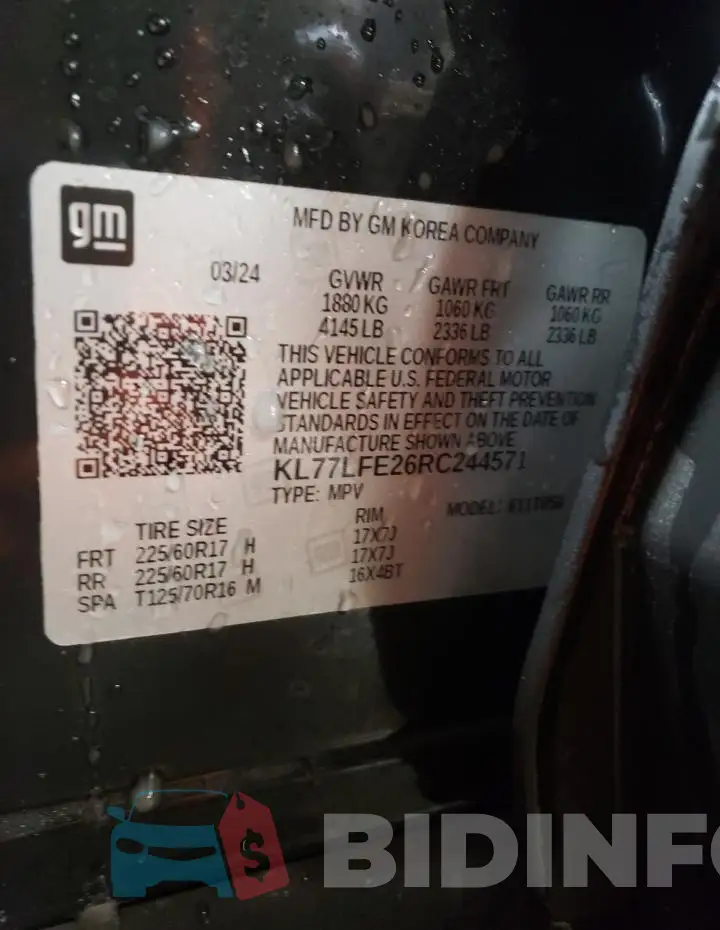 KL77LFE26RC244571 Photo# 12