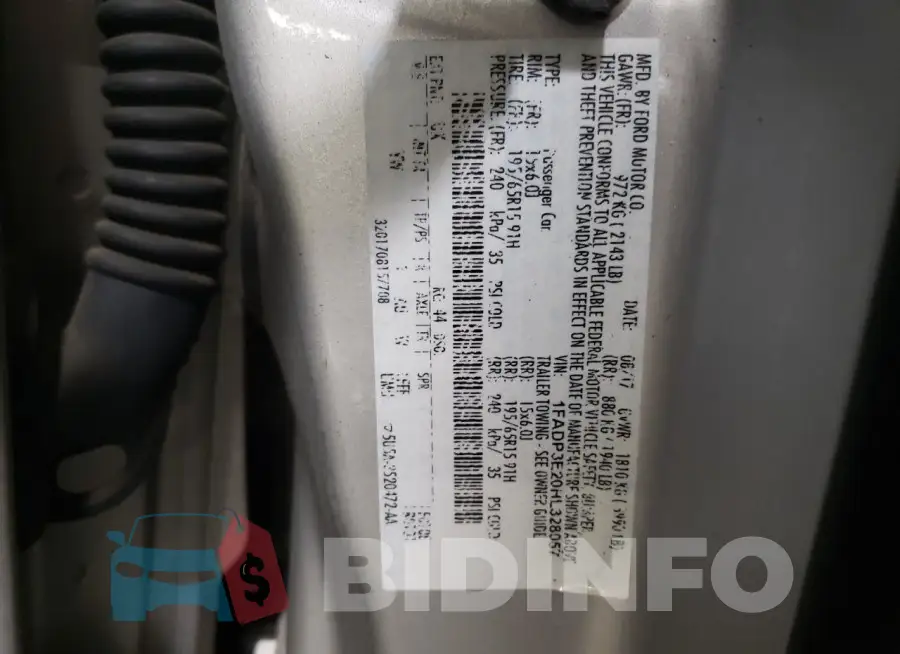 1FADP3E20HL328057 Photo# 13