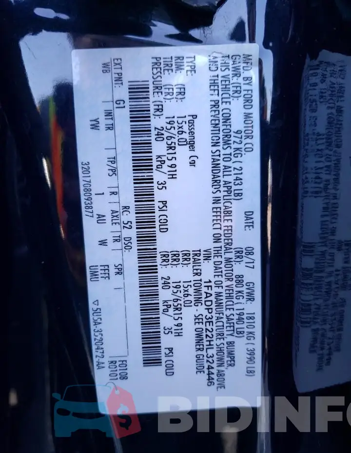 1FADP3E22HL324446 Photo# 12