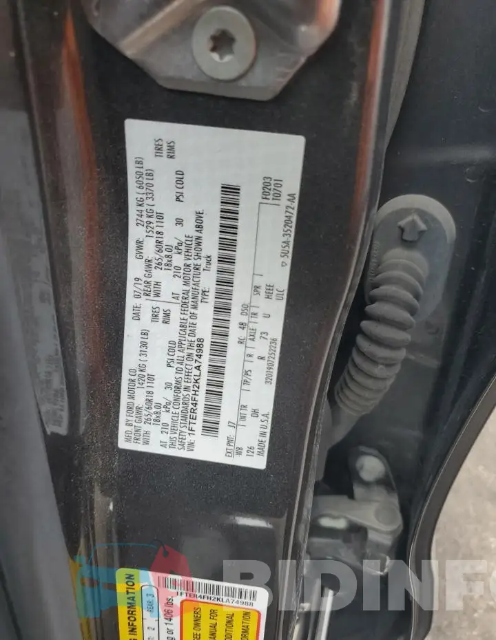 1FTER4FH2KLA74988 Photo# 12