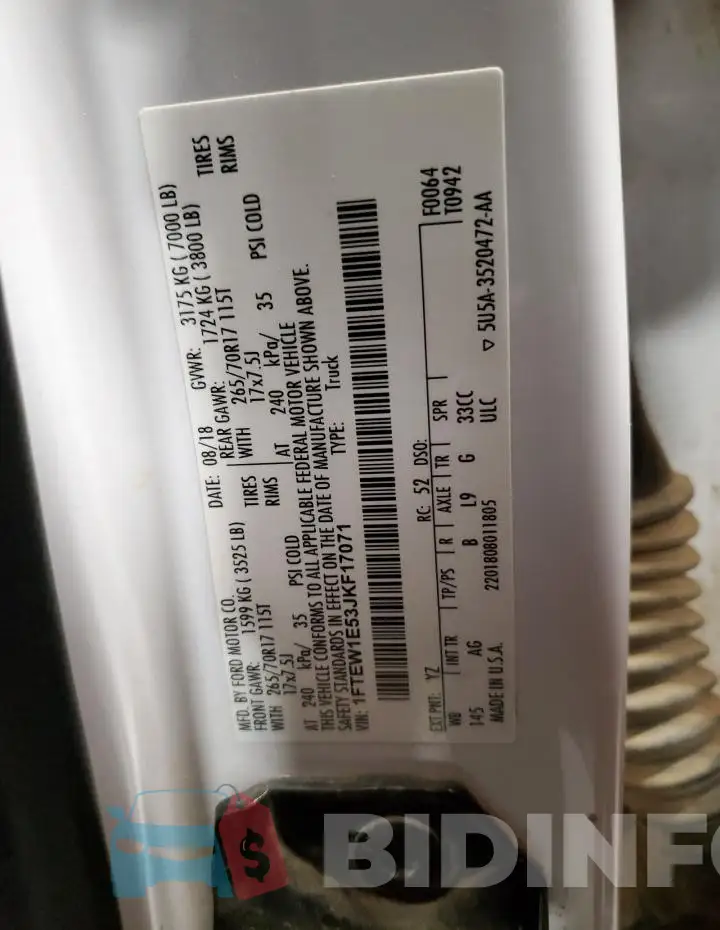 1FTEW1E53JKF17071 Photo# 12