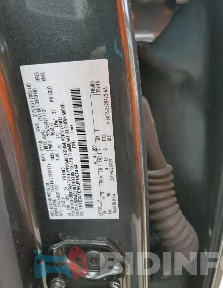 1FTEW1E59JFD67444 Photo# 12