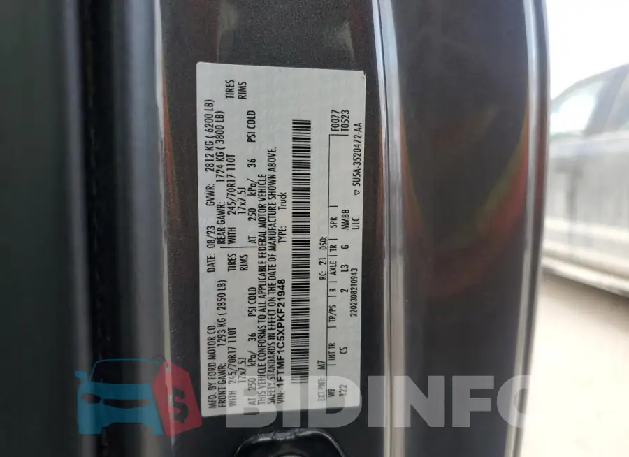 1FTMF1C5XPKF21948 Photo# 12