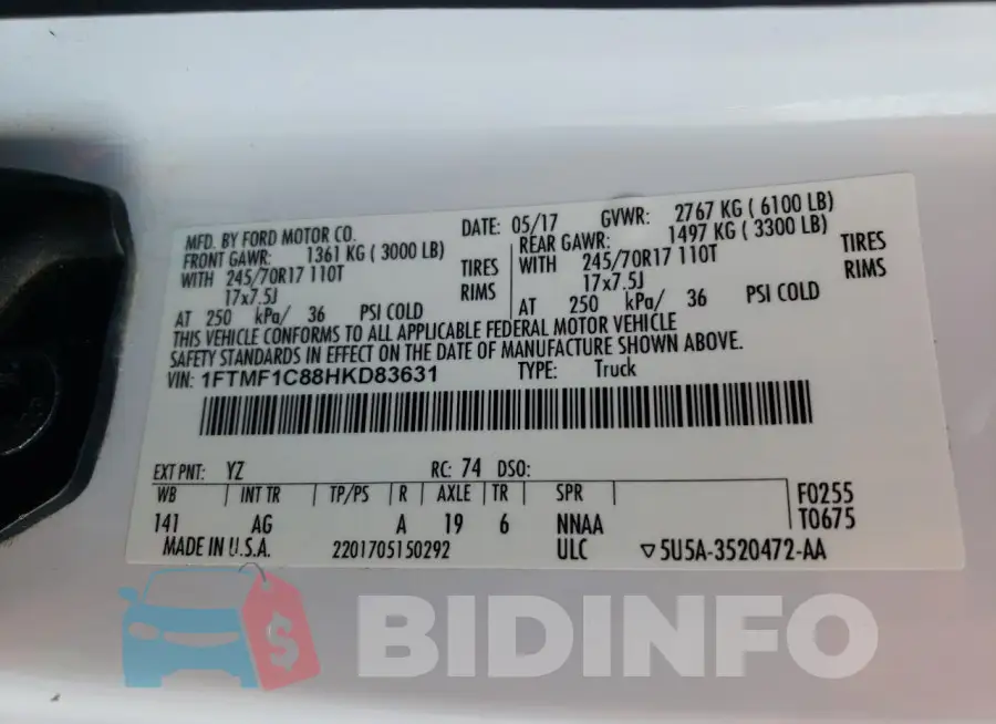 1FTMF1C88HKD83631 Photo# 12