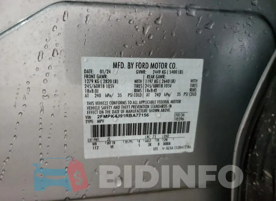 2FMPK4J91RBA77156 Photo# 14
