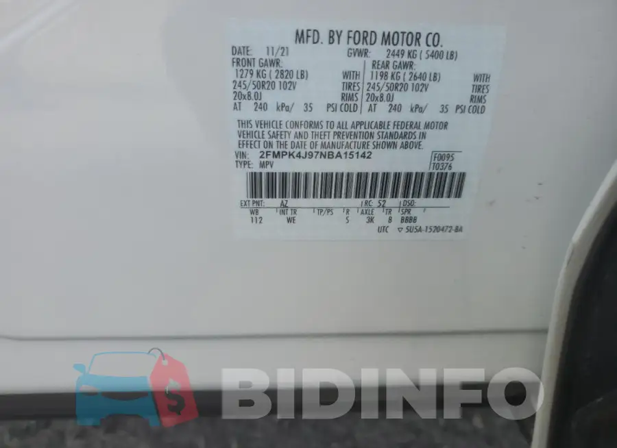2FMPK4J97NBA15142 Photo# 13