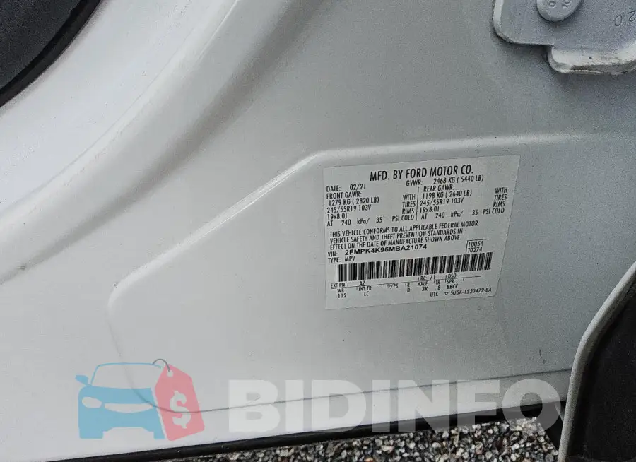 2FMPK4K96MBA21074 Photo# 13