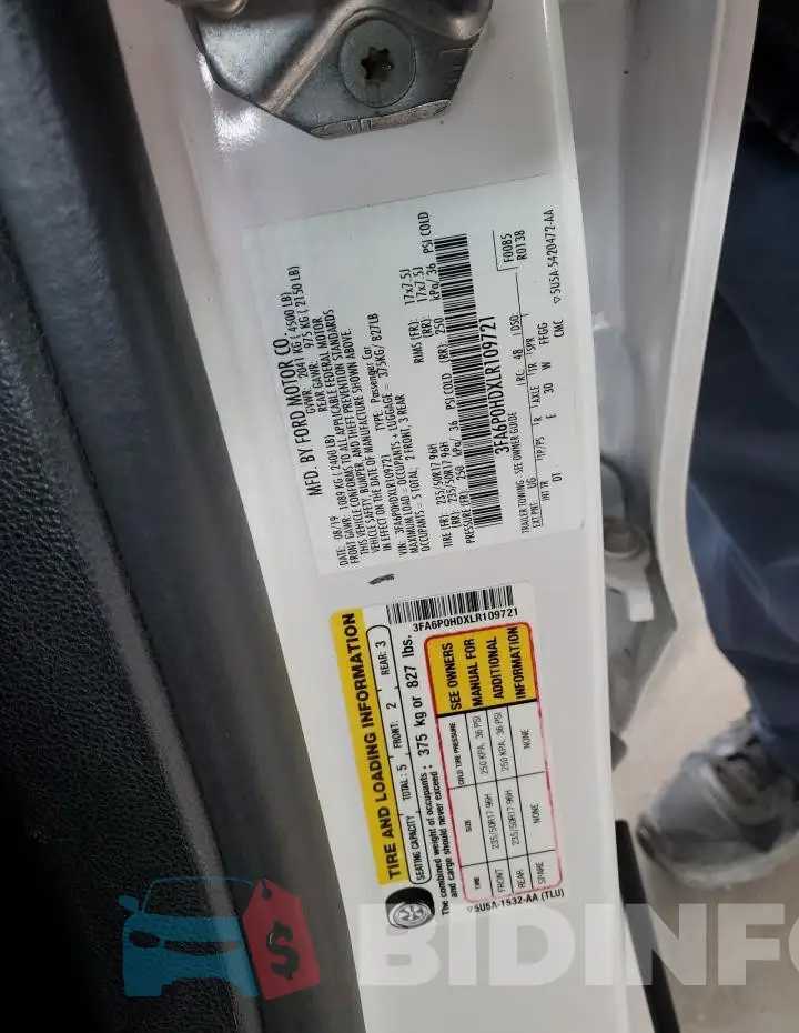 3FA6P0HDXLR109721 Photo# 12