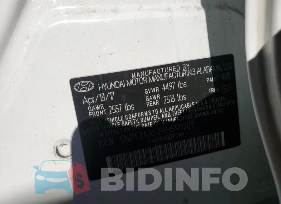 5NPE24AF2HH590209 Photo# 12