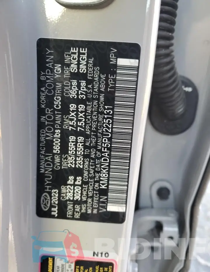 KM8KNDAF5PU225131 Photo# 13