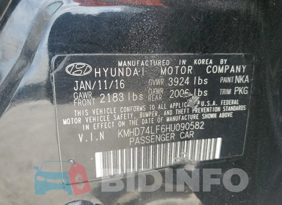 KMHD74LF6HU090582 Photo# 12