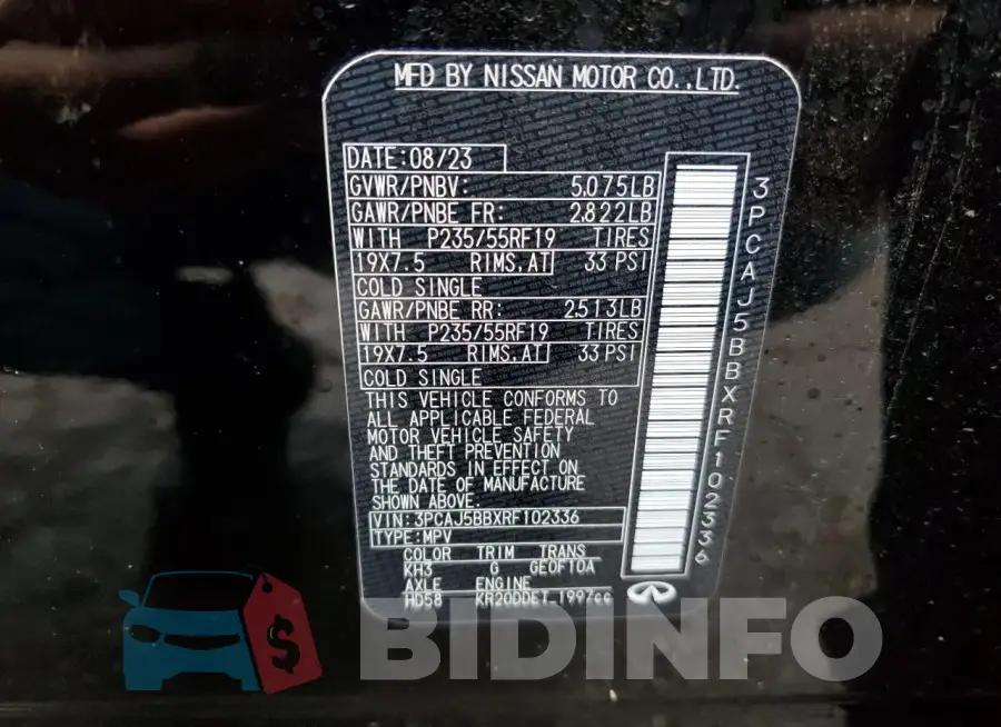 3PCAJ5BBXRF102336 Photo# 12