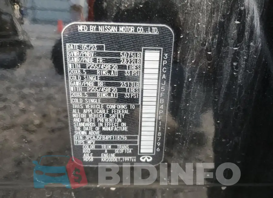 3PCAJ5FB4PF118796 Photo# 13