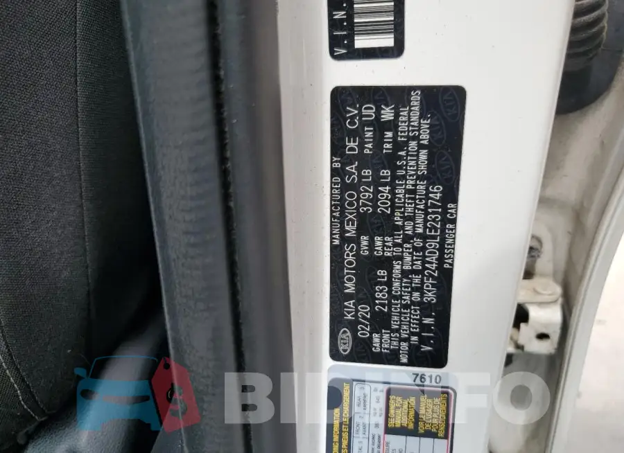3KPF24AD9LE231746 Photo# 13