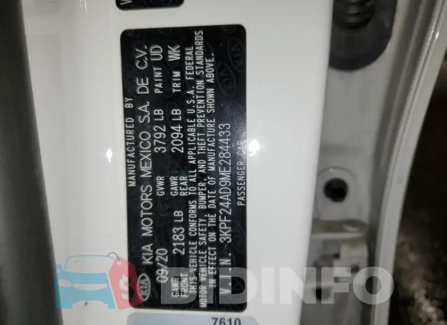 3KPF24AD9ME284433 Photo# 13