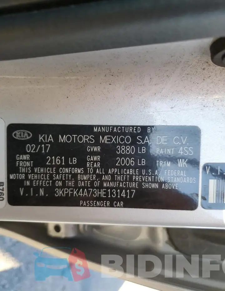 3KPFK4A73HE131417 Photo# 12
