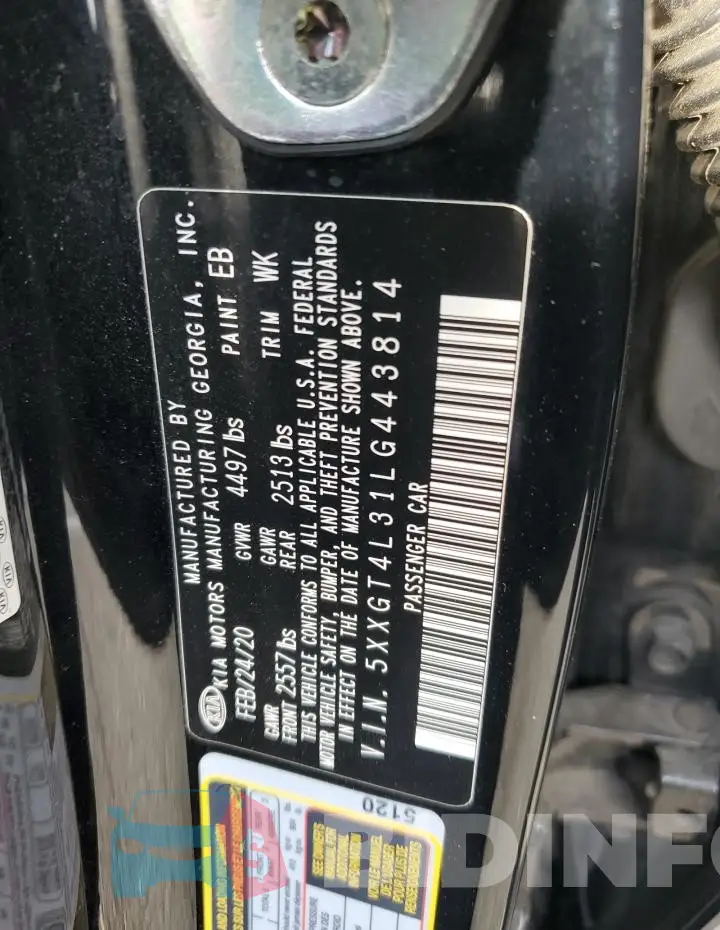 5XXGT4L31LG443814 Photo# 12