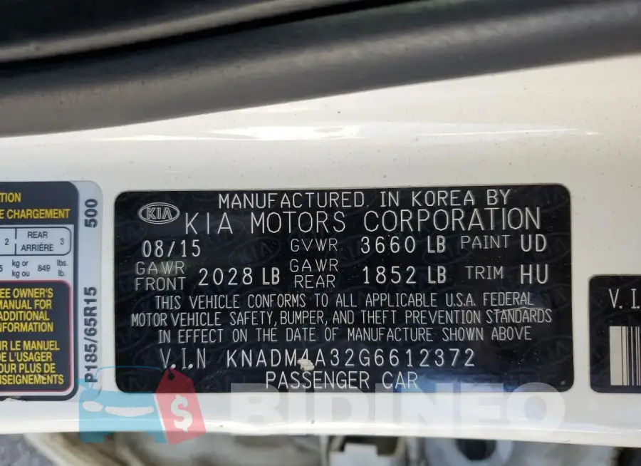 KNADM4A32G6612372 Photo# 12