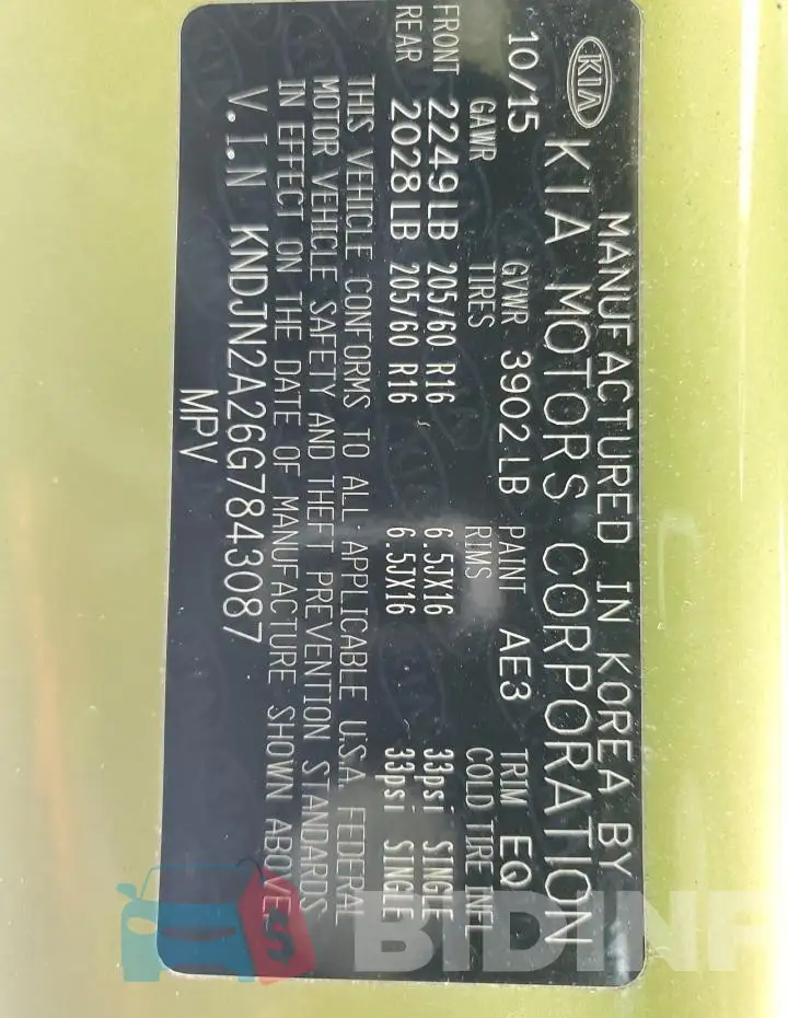 KNDJN2A26G7843087 Photo# 13