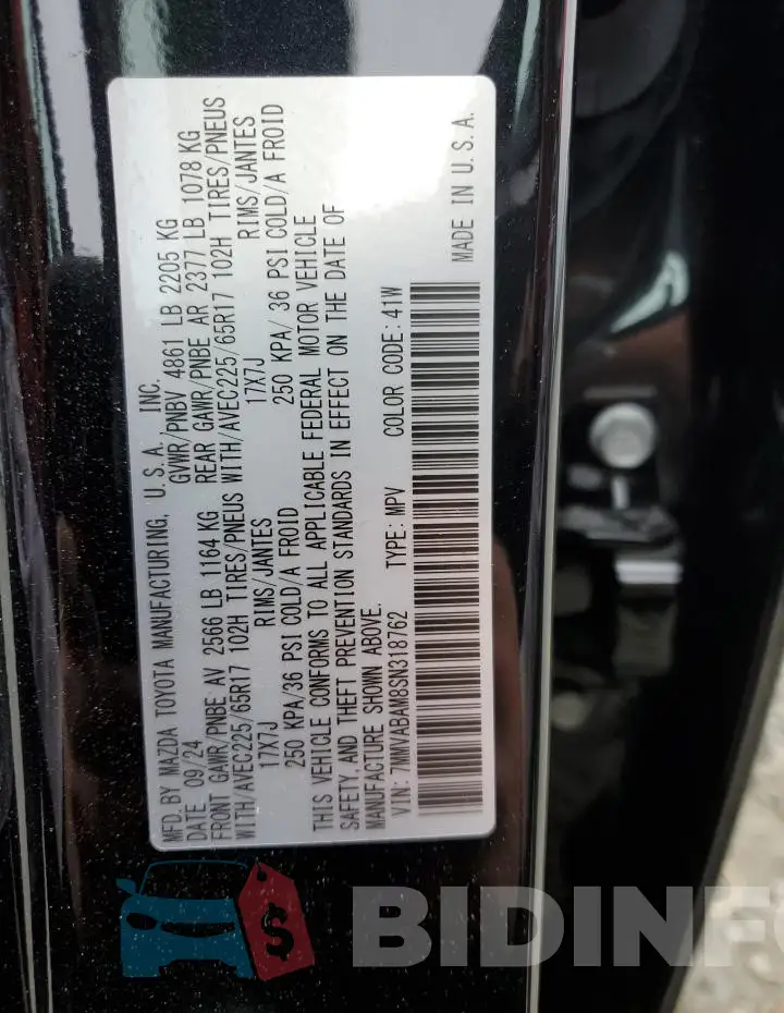 7MMVABAM8SN318762 Photo# 13