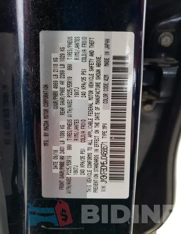 JM3KFBDM5J0468671 Photo# 13