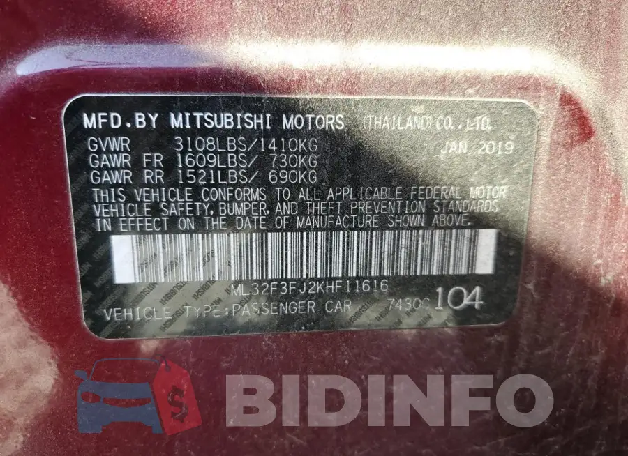 ML32F3FJ2KHF11616 Photo# 13