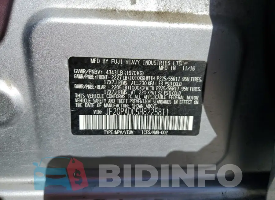 JF2GPADC5H8225811 Photo# 12