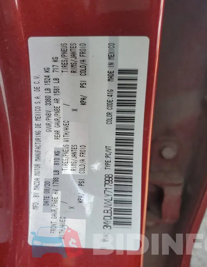 3MYDLBJVXLY717998 Photo# 12