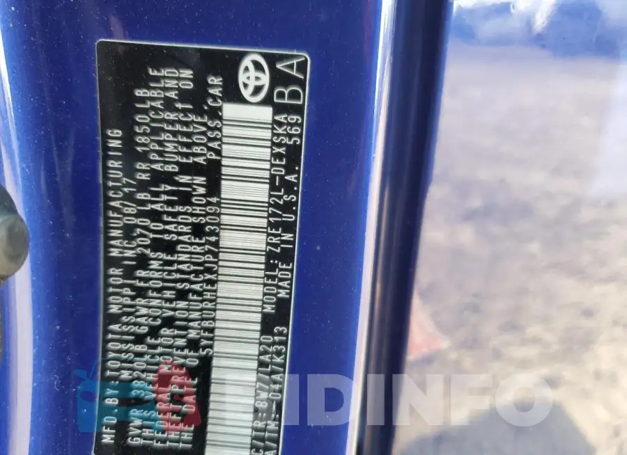 5YFBURHEXJP743094 Photo# 13