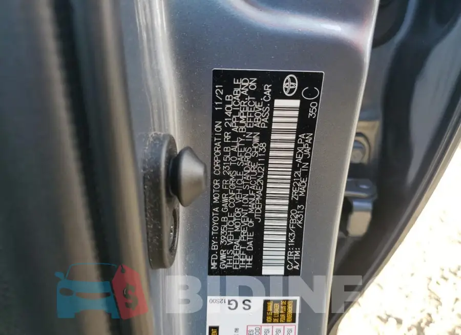 JTDEPMAE2NJ211138 Photo# 13