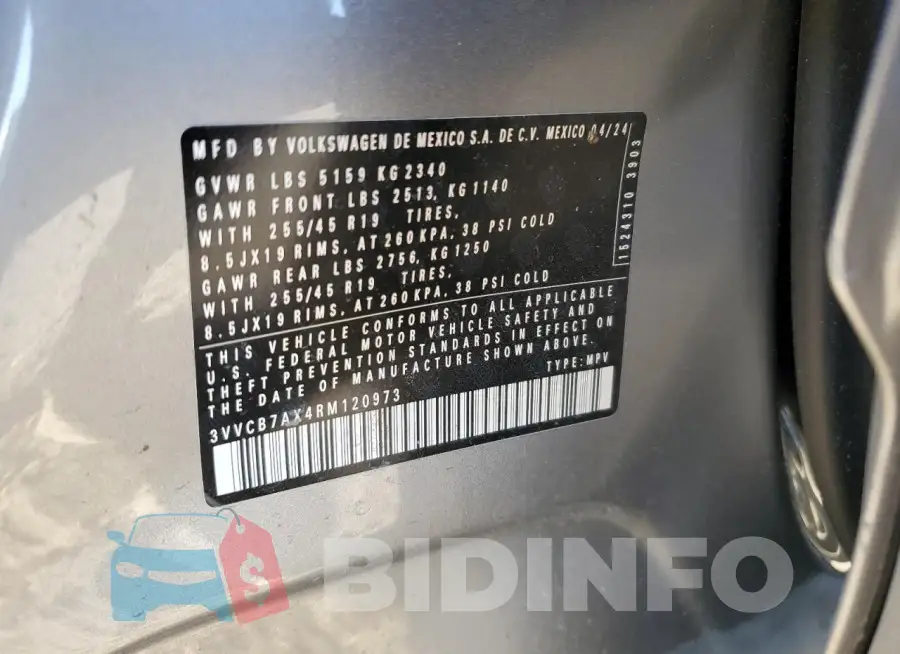 3VVCB7AX4RM120973 Photo# 13