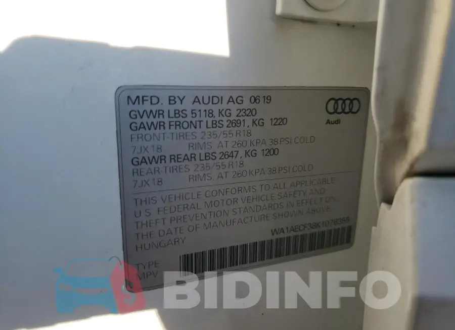 WA1AECF38K1076355 Photo# 13