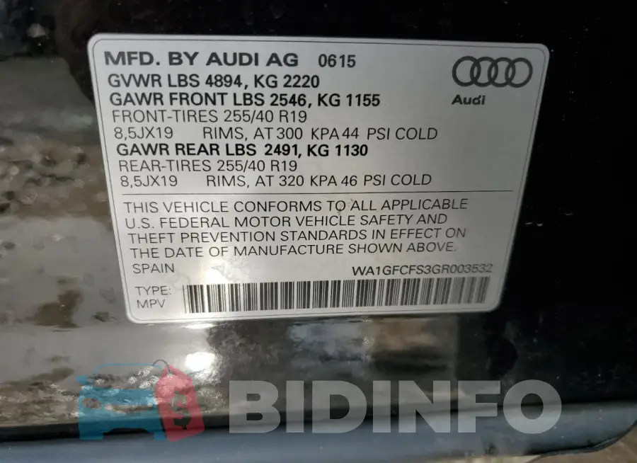 WA1GFCFS3GR003532 Photo# 13