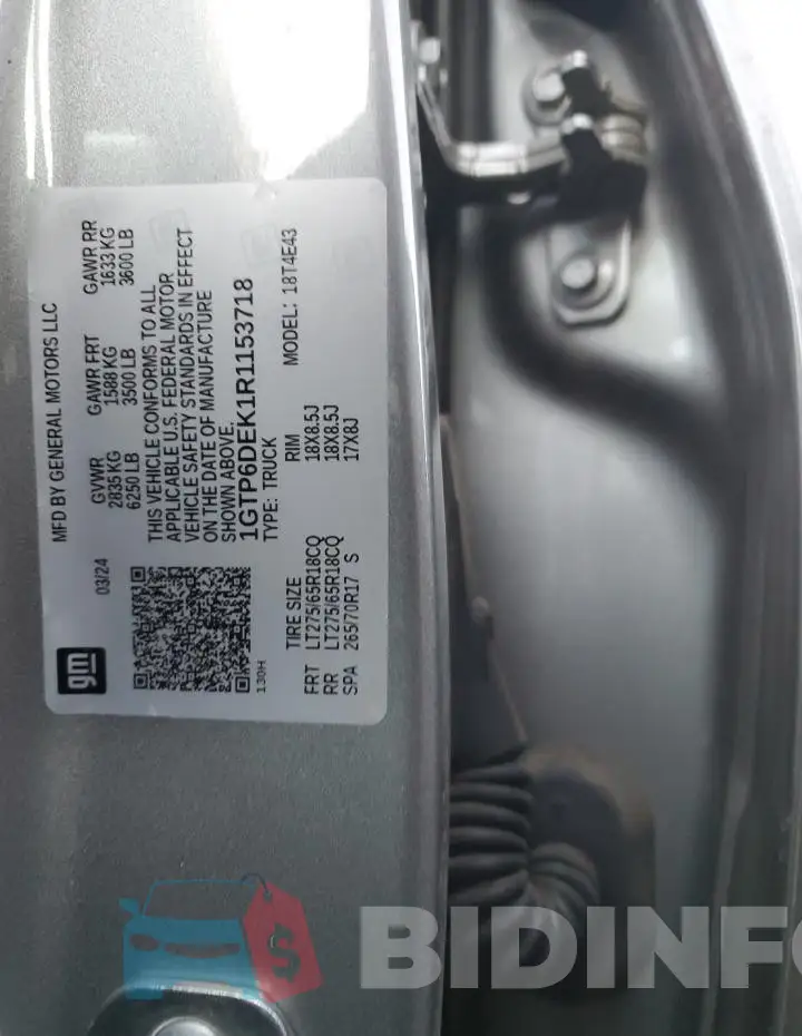 1GTP6DEK1R1153718 Photo# 13