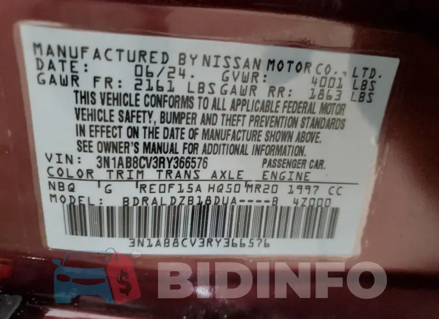 3N1AB8CV3RY366576 Photo# 12