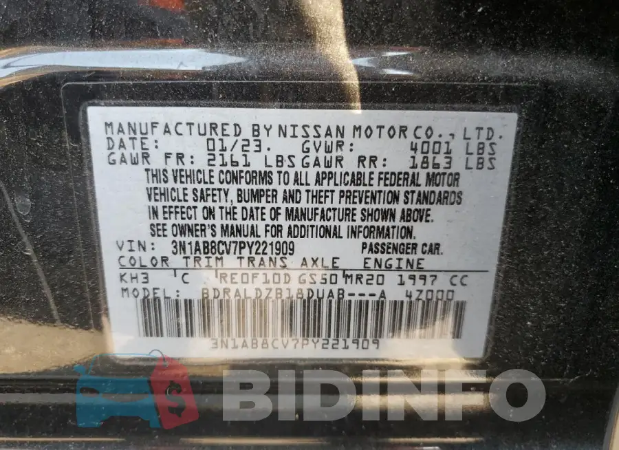 3N1AB8CV7PY221909 Photo# 12