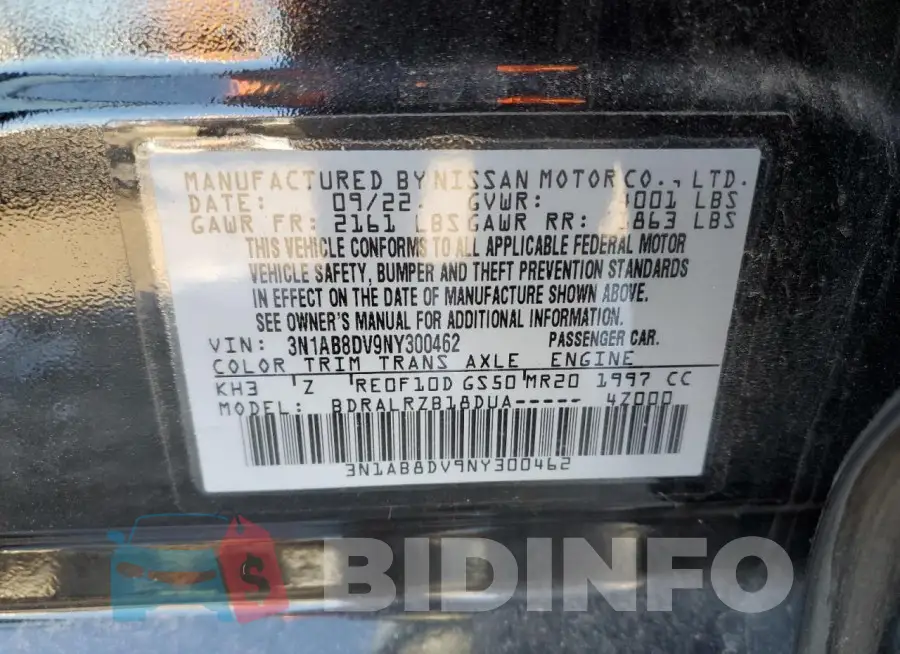 3N1AB8DV9NY300462 Photo# 12