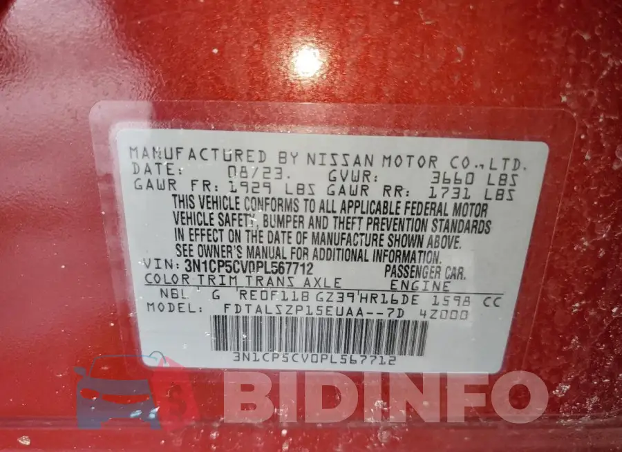 3N1CP5CV0PL567712 Photo# 13