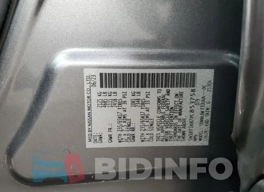 5N1BT3AB7PC853758 Photo# 12