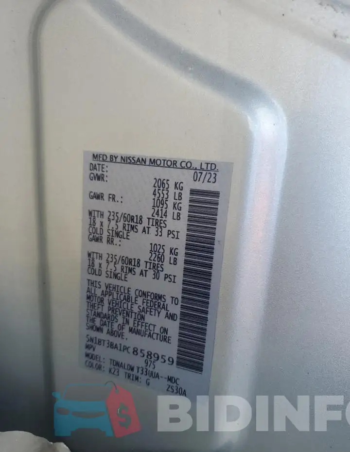 5N1BT3BA1PC858959 Photo# 14