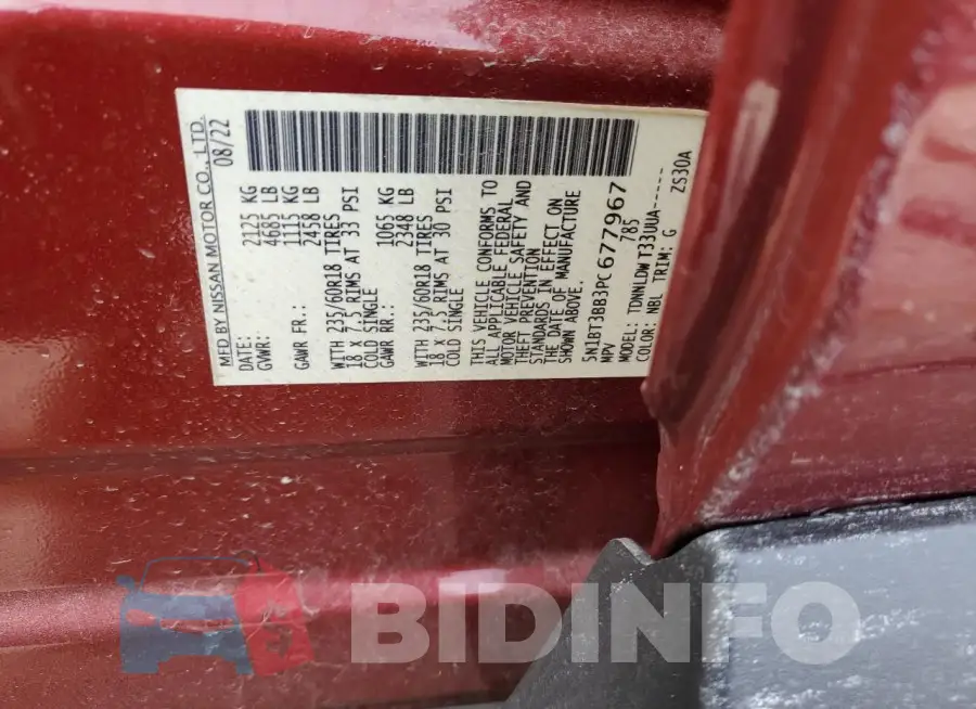5N1BT3BB3PC677967 Photo# 12