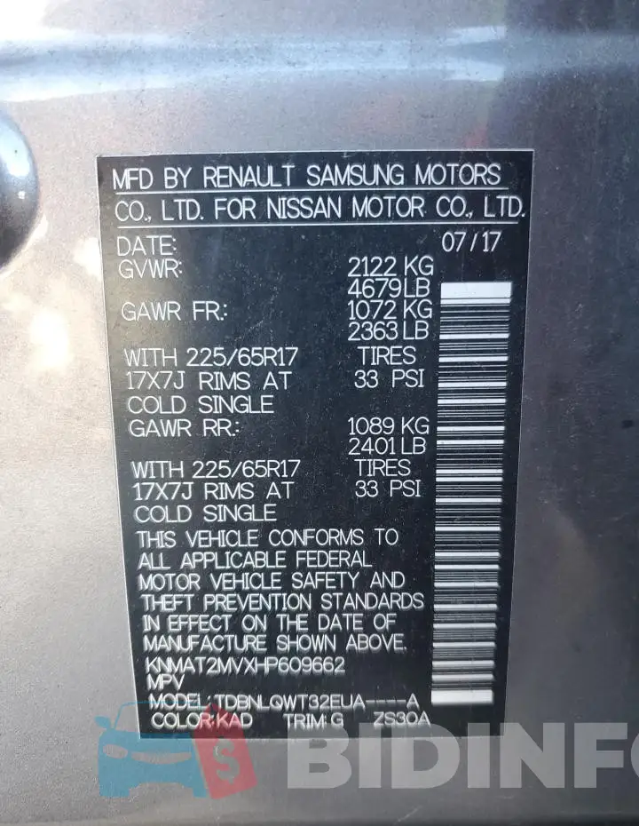 KNMAT2MVXHP609662 Photo# 12