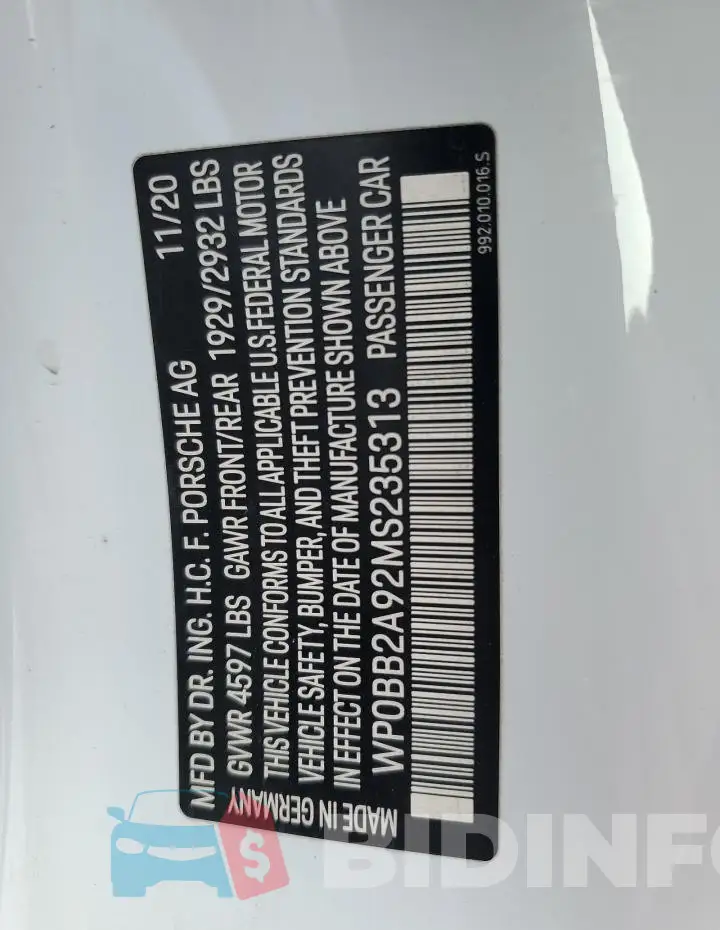 WP0BB2A92MS235313 Photo# 12